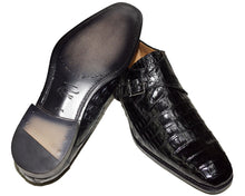 Load image into Gallery viewer, Mezlan Crocodile Buckle Shoes # 50225
