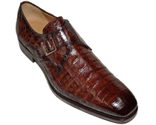 Load image into Gallery viewer, Mezlan Crocodile Buckle Shoes # 50225
