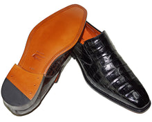 Load image into Gallery viewer, Mezlan Crocodile Slip-On Shoes # 50234
