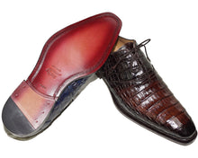 Load image into Gallery viewer, Mezlan Crocodile Lace-Up Shoes # 50236
