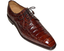 Load image into Gallery viewer, Mezlan Crocodile Lace-Up Shoes # 50240
