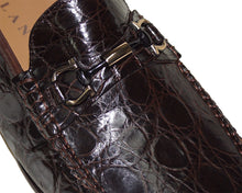 Load image into Gallery viewer, Mezlan Crocodile Slip-On Shoes # 7457
