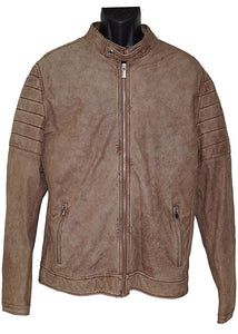 Mezlan Leather Jacket # J1039 Taupe