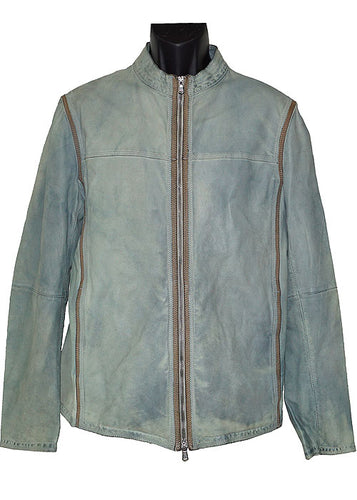Mezlan Leather Jacket # J1041 Seafoam