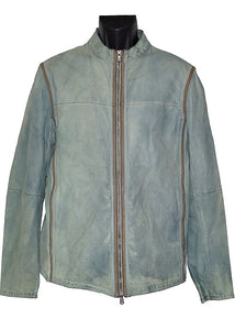 Mezlan Leather Jacket # J1041 Seafoam
