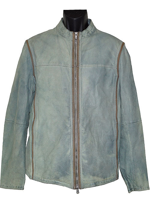 Mezlan Leather Jacket # J1041 Seafoam