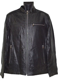 Mezlan Leather Jacket # J1043 Black