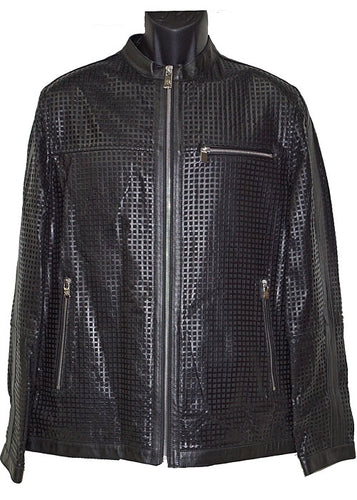 Mezlan Leather Jacket # J1043 Black