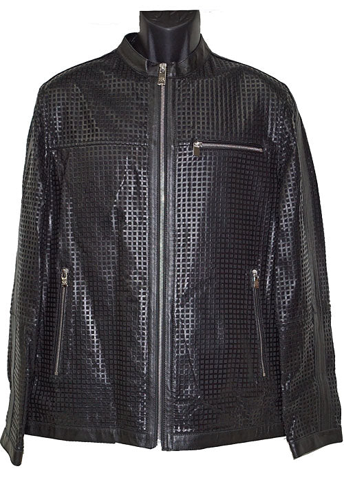 Mezlan Leather Jacket # J1043 Black