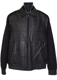 Mezlan Leather Jacket # J1054 Black