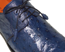 Load image into Gallery viewer, Mezlan Ostrich Lace-Up Shoes # 14623
