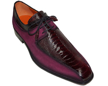 Load image into Gallery viewer, Mezlan Ostrich Leg/Suede Shoes # 50037
