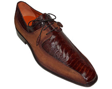 Load image into Gallery viewer, Mezlan Ostrich Leg/Suede Shoes # 50037
