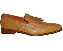 Load image into Gallery viewer, Mezlan Ostrich Slip-On Shoes # 50153
