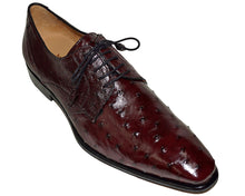 Load image into Gallery viewer, Mezlan Ostrich Lace-Up Shoes # 50246
