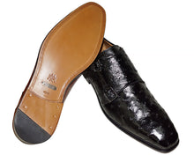 Load image into Gallery viewer, Mezlan Double-Buckle Ostrich Shoes # 50348
