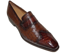 Load image into Gallery viewer, Mezlan Ostrich Slip-On Shoes # 50350

