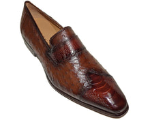 Load image into Gallery viewer, Mezlan Ostrich Slip-On Shoes # 50350
