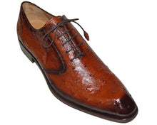 Load image into Gallery viewer, Mezlan Lace-Up Ostrich Shoes # 50351
