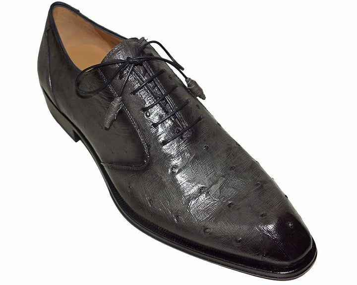 Mezlan Lace-Up Ostrich Shoes # 50351