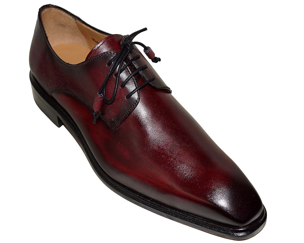 Mezlan Calf Leather Lace-up Shoes #22003 Wine (Antiqued Red) / 8.5