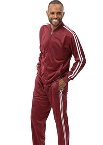 Montique Jogger Set # LP252 Burgundy