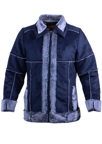Prestige Faux Shearling # LP57 Navy