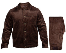 Load image into Gallery viewer, Prestige Corduroy Shirt/Pants Set # CSL555 Brown
