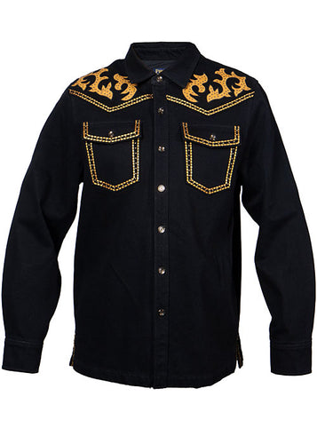Prestige Denim Shirt/Pants Set # CSL570 Black