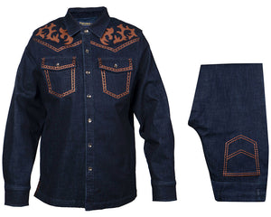 Prestige Denim Shirt/Pants Set # CSL570 Indigo