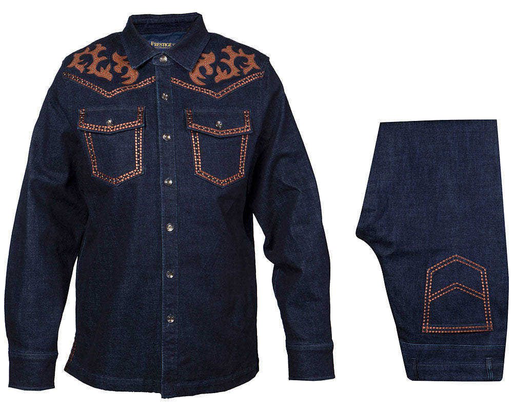 Prestige Denim Shirt/Pants Set # CSL570 Indigo