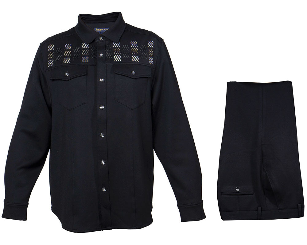 Prestige Soft Feel Shirt/Pants Set # CSL580 Black