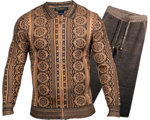 Prestige Casual Jacket/Pants Set # LNG365 Tan