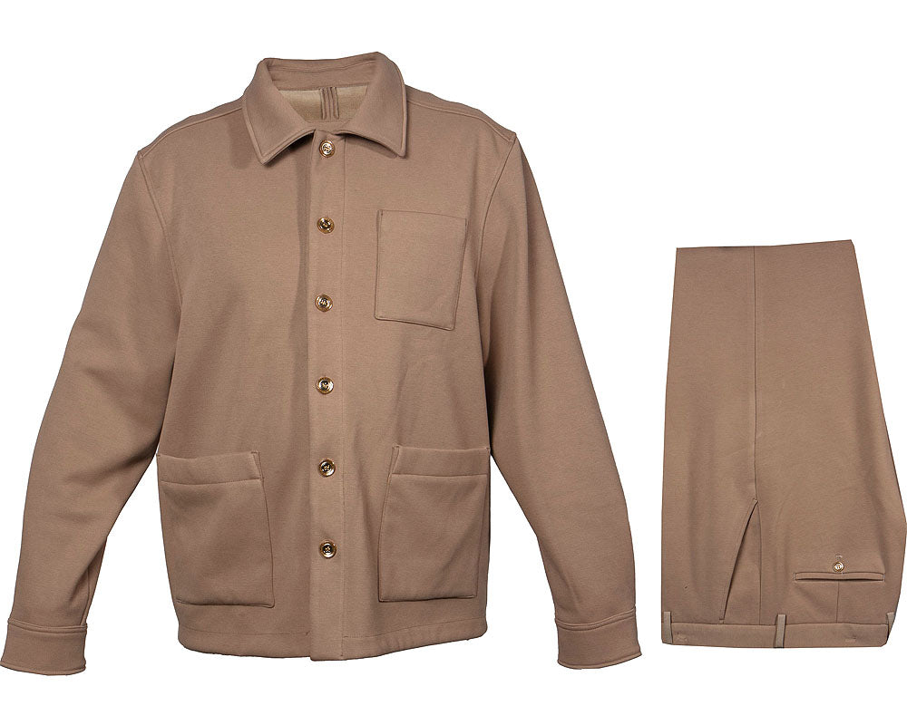 Prestige Ultra Suede Jacket/Pants Set # CSL585 Khaki