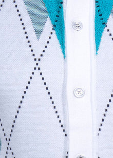Load image into Gallery viewer, Prestige Button-Down Sweater # SW6510 White
