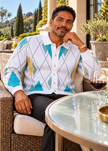 Load image into Gallery viewer, Prestige Button-Down Sweater # SW6510 White
