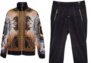 Prestige Velvet Jogger Set # JGS560 Black