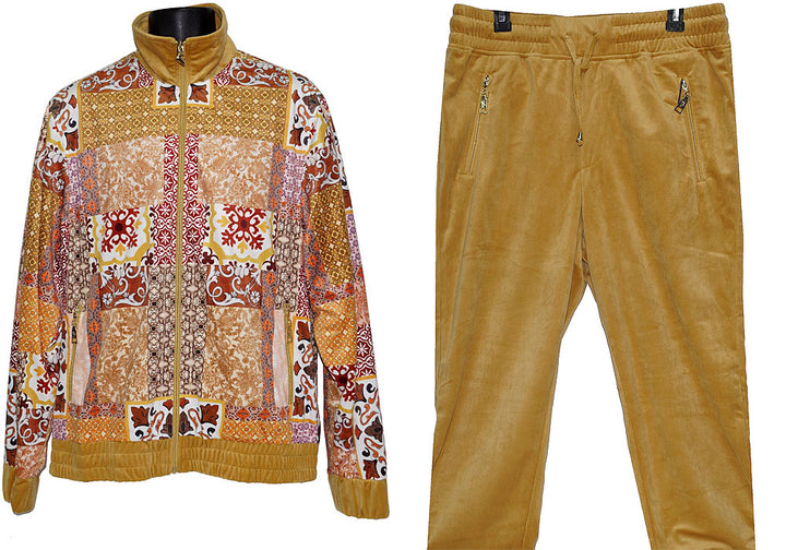 Prestige Velvet Jogger Set # JGS562 Maize