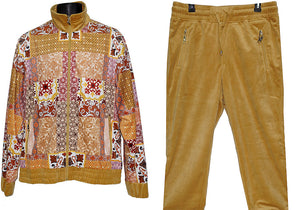 Prestige Velvet Jogger Set # JGS562 Maize