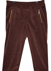 Prestige Velvet Jogger Set # JGS564 Brown
