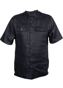 Load image into Gallery viewer, Prestige Linen Shirt/Pants Set # LP74 Black
