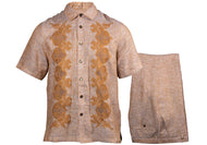 Prestige Linen Shirt/Pants Set # LP63 Khaki