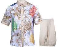 Prestige Linen Shirt/Pants Set # LP58 Oatmeal