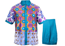 Load image into Gallery viewer, Prestige Linen Shirt/Pants Set # LP58 Teal
