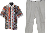 Prestige Linen Shirt/Pants Set # LP58 White