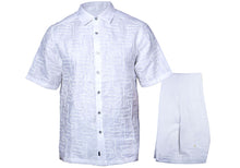 Load image into Gallery viewer, Prestige Linen Shirt/Pants Set # LP66 White
