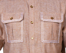 Load image into Gallery viewer, Prestige Linen Shirt/Pants Set # LUX630 Khaki
