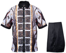 Load image into Gallery viewer, Prestige Linen Shirt/Pants Set # LUX660 Black
