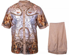 Load image into Gallery viewer, Prestige Linen Shirt/Pants Set # LUX660 Khaki
