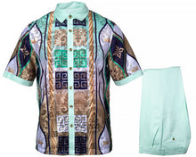Load image into Gallery viewer, Prestige Linen Shirt/Pants Set # LUX660 Mint
